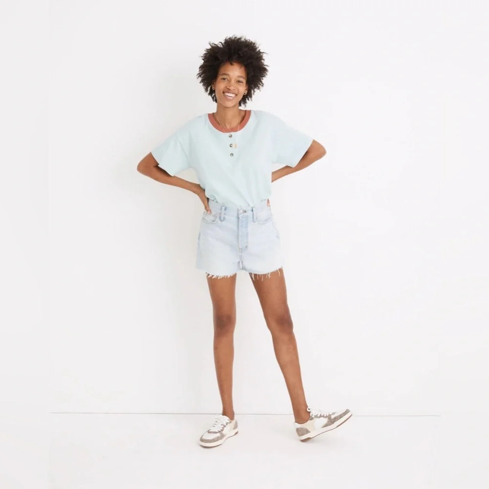 Madewell The Mom Jean Short - Picture 3 of 6